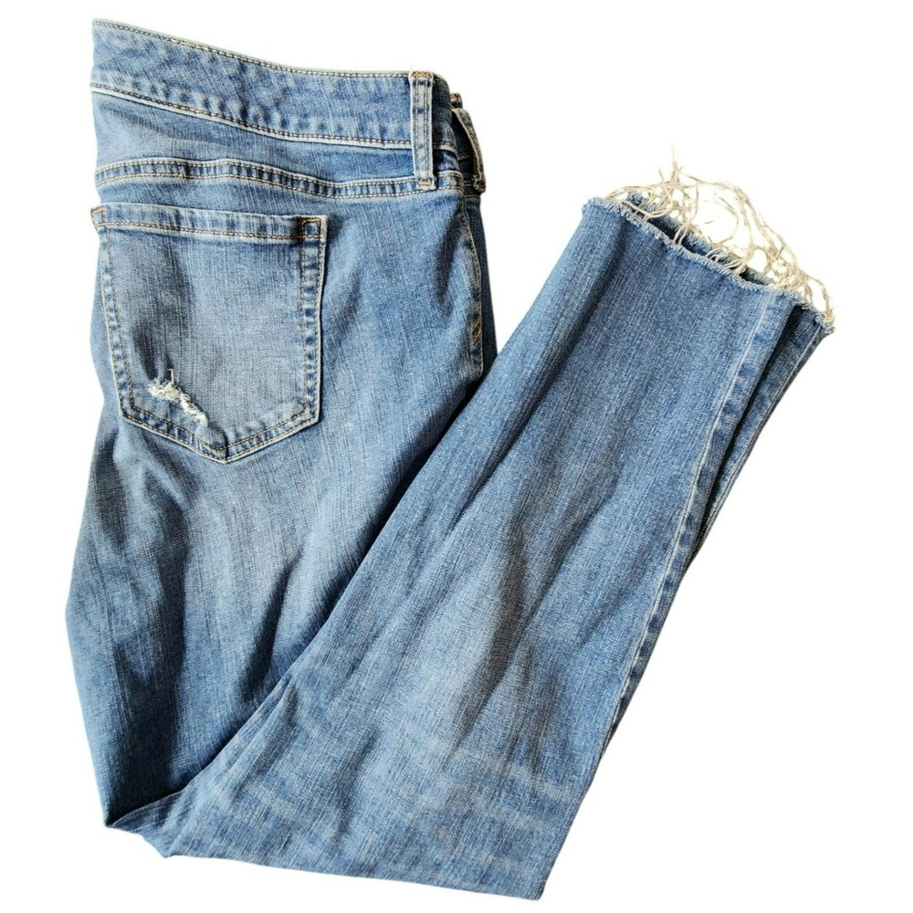 Torrid Boyfriend Crop‎ Distressed Jeans Size 14